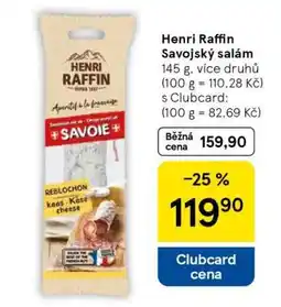 Tesco Henri Raffin Savojsý salám nabídka
