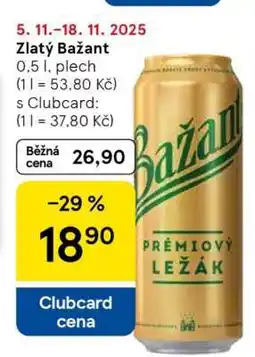 Tesco Zlatý Bažant nabídka