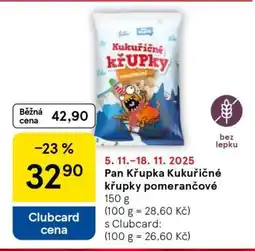 Tesco Pan Křupka Kukuřičné křupky pomerančové nabídka