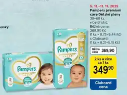 Tesco Pampers Premium Care dětské pleny nabídka