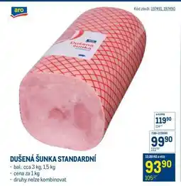 Makro Dušená šunka standardní nabídka
