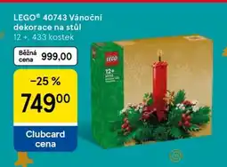Tesco LEGO 40743 Vánoční dekorace na stůl nabídka