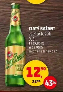 Penny Market Zlatý Bažant světlý ležák nabídka
