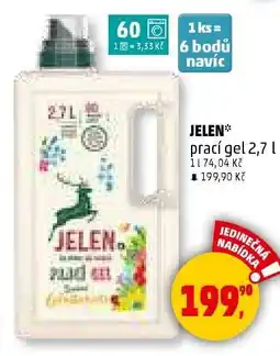 Penny Market JELEN prací gel 2,7 l nabídka