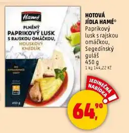 Penny Market Hotová jídla Hamé nabídka