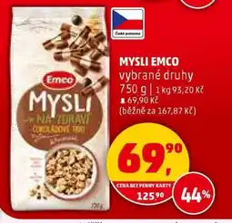 Penny Market MYSLI EMCO vybrané druhy nabídka