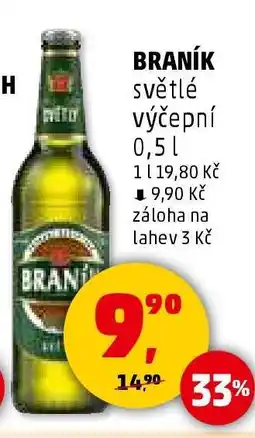 Penny Market BRANÍK světlé výčepní 0,5 l nabídka