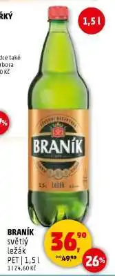 Penny Market BRANÍK* světlý ležák PET nabídka