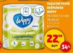 Penny Market TOALETNÍ PAPÍR HEŘMÁNEK WIPPY nabídka