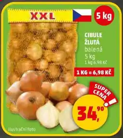Penny Market Cibule žlutá balená nabídka