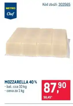 Makro Mozzarella 40% nabídka