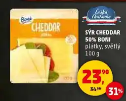 Penny Market SÝR CHEDDAR 50% BONI nabídka