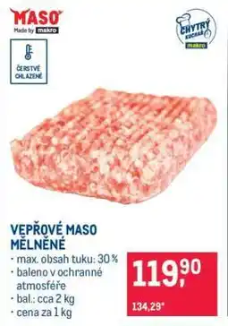 Makro Vepřové maso mleté nabídka