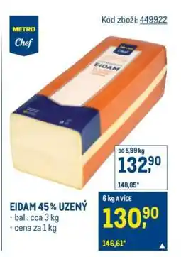 Makro Eidam 45 % uzený nabídka