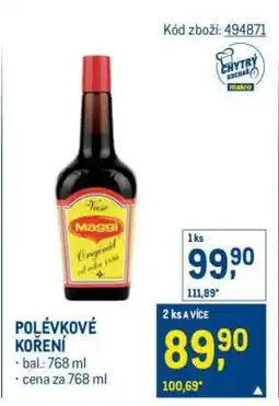 Makro Polévkové koření nabídka