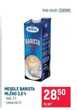 Makro Meggle barista mléko 3,5 % nabídka