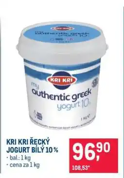 Makro Kri Kri řecký jogurt bílý 10 % nabídka