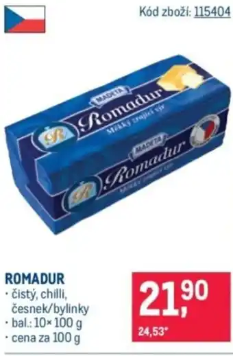 Makro MADETA Romadur nabídka