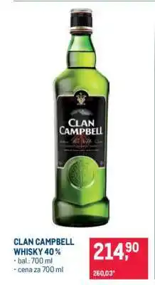 Makro CLAN CAMPBELL WHISKY 40 % nabídka