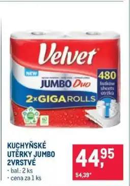 Makro KUCHYŇSKÉ UTĚRKY JUMBO 2VRSTVÉ nabídka
