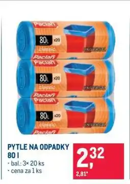 Makro Pytle na odpadky 80 l nabídka