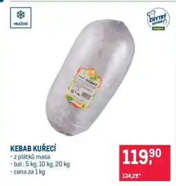 Makro Kebab kuřecí nabídka
