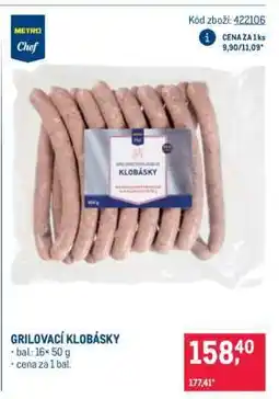 Makro Grilovací klobásky nabídka