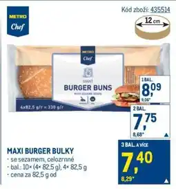 Makro Maxi burger bulky nabídka
