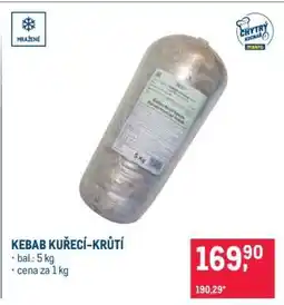 Makro Kebab kuřecí-krůtí nabídka
