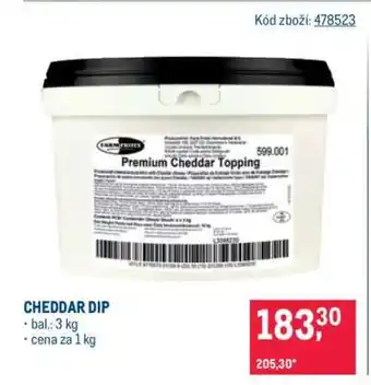 Makro CHEDDAR DIP nabídka
