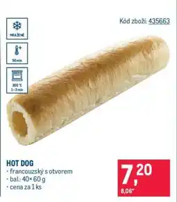 Makro Hot Dog nabídka