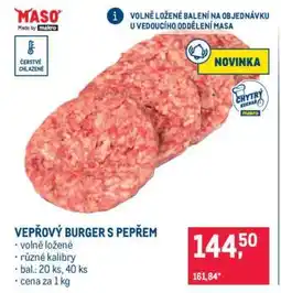 Makro VEPŘOVÝ BURGER S PEPŘEM nabídka