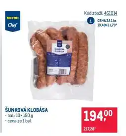 Makro Šunková klobása nabídka