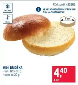 Makro Mini brioška nabídka