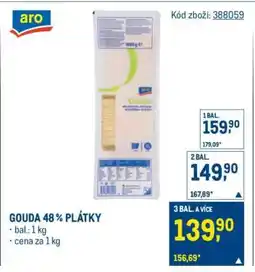 Makro Gouda 48% plátky nabídka
