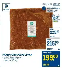 Makro Frankfurtská polévka nabídka