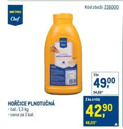 Makro Hořčice plnotučná nabídka