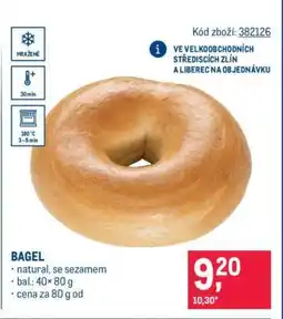 Makro Bagel nabídka