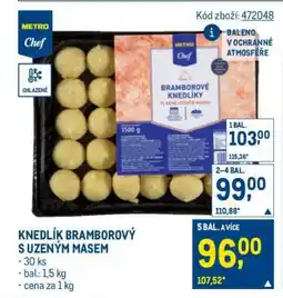 Makro Knedlík bramborový s uzeným masem nabídka