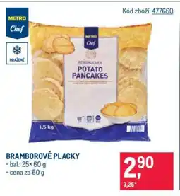 Makro Bramborové placky nabídka