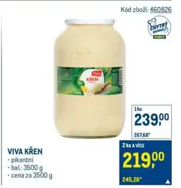 Makro VIVA Křen nabídka