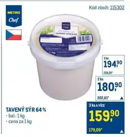 Makro Tavený sýr 64 % nabídka