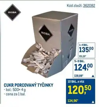Cukr porcovaný tyčinky