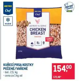 Makro KUŘECÍ PRSA KOSTKY PEČENÉ/VAŘENÉ nabídka