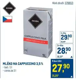 Makro MLÉKO NA CAPPUCCINO 3,5% nabídka