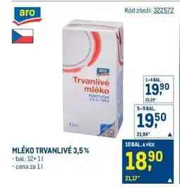Makro Mléko trvanlivé 3,5 % nabídka