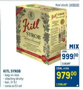 Makro Kitl Syrob nabídka