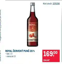 Makro Royal červený punč 20 % nabídka