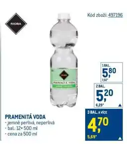 Makro Pramenitá voda nabídka