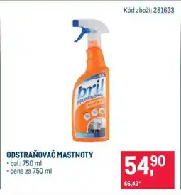 Makro Odstraňovač mastnoty nabídka